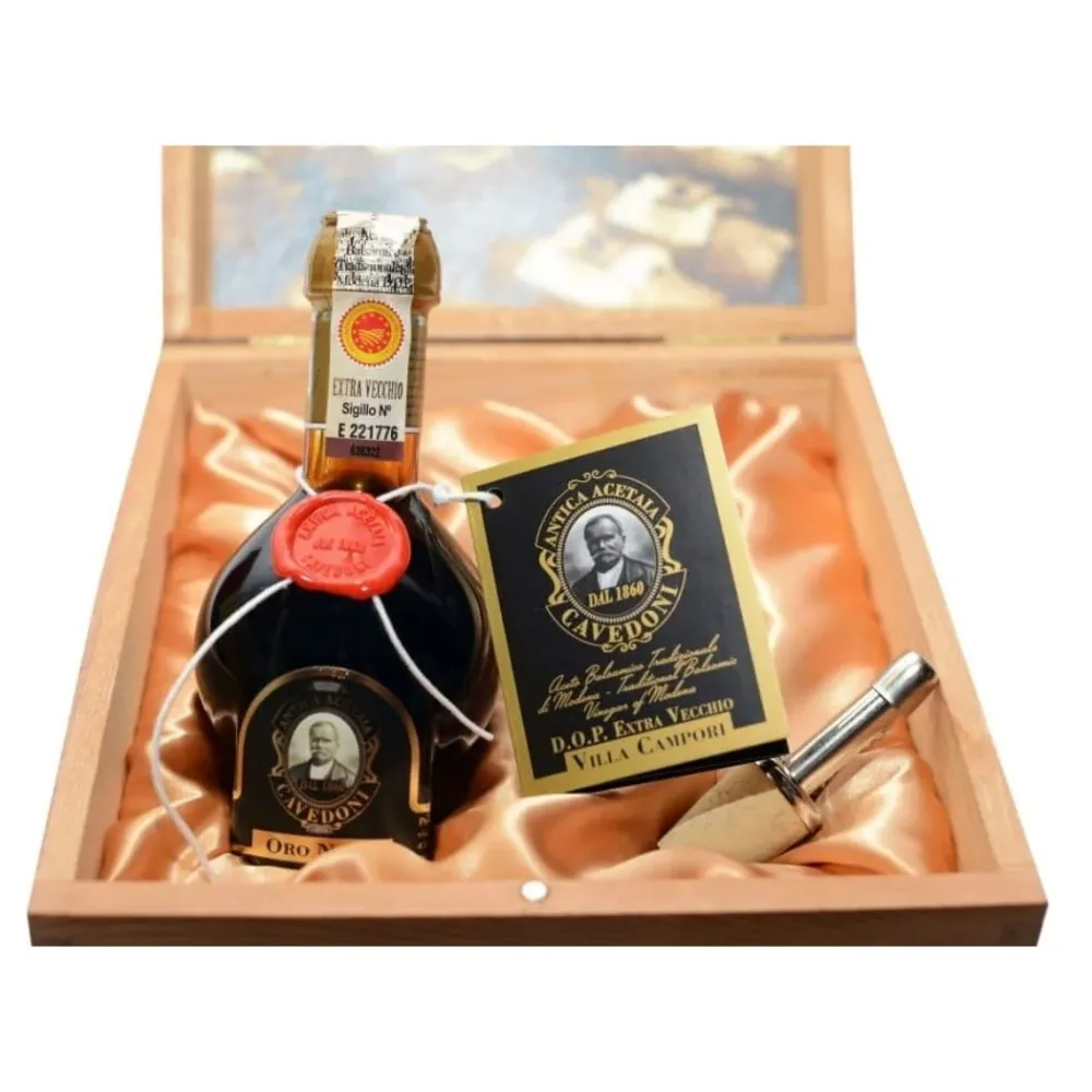 Acetaia Cavedoni - Aceto Balsamico TRADIZIONALE di Modena DOP "VILLA CAMPORI" (Riserva - affinato botti di rovere per oltr...