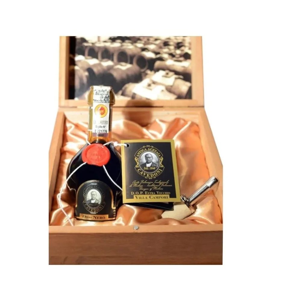 Acetaia Cavedoni - Aceto Balsamico TRADIZIONALE di Modena DOP "VILLA CAMPORI" (Riserva - affinato botti di rovere per oltr...