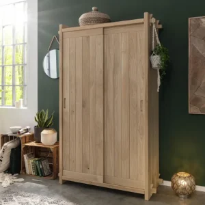 Armadio rovere 120x45x190 ROVERE CUORE oliato naturale