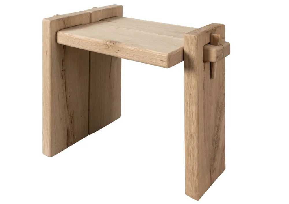 Comodino rovere 54x34x45 ROVERE oliato naturale CUORE