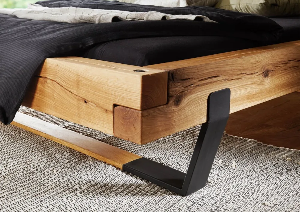 Letto Beam 140x200 rovere selvatico oliato naturale OSLO