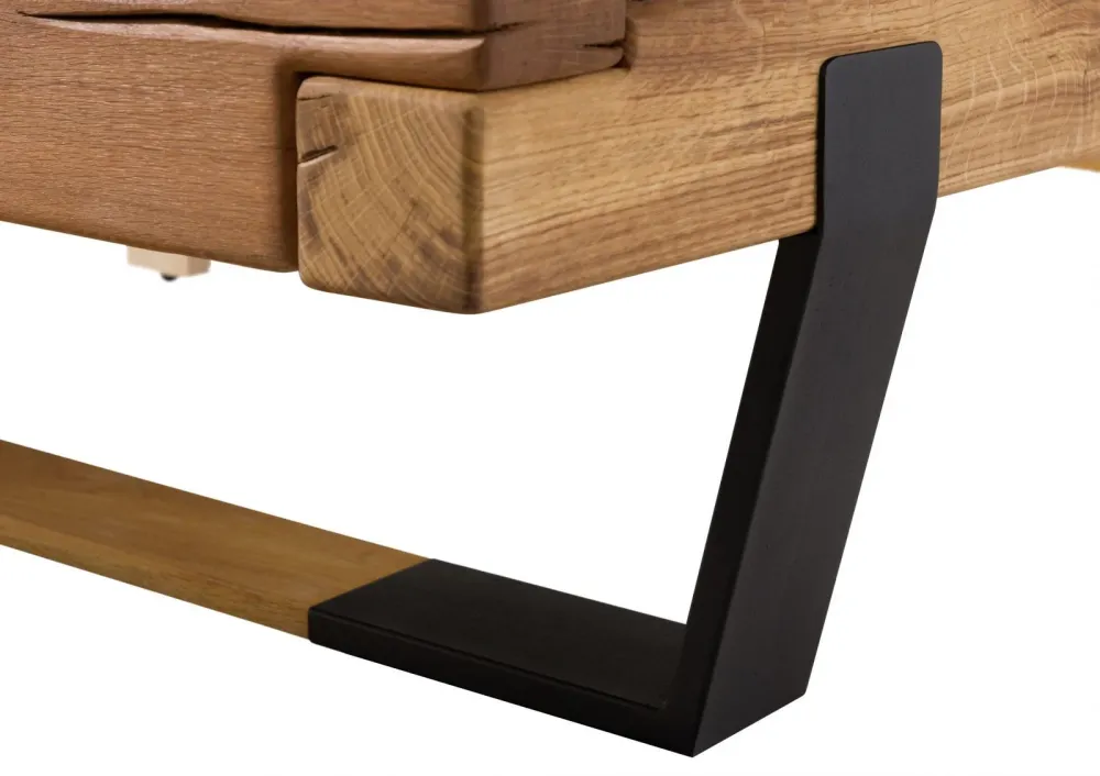 Letto Beam 160x200 rovere selvatico oliato naturale OSLO