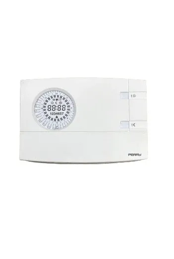 AREA OCCASIONI Cronotermostato Analogico Digitale Settimanale PERRY ELECTRIC da parete serie EASY 1CR CR209/S