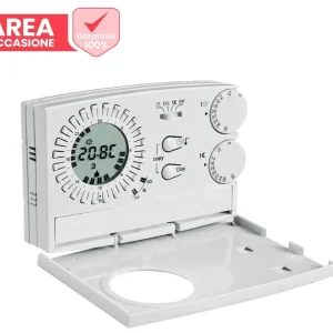 AREA OCCASIONI Cronotermostato Analogico Digitale Settimanale PERRY ELECTRIC da parete serie EASY 1CR CR209/S