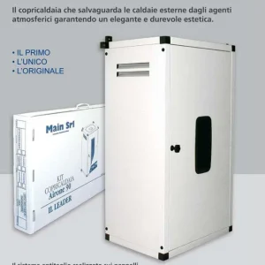 Copricaldaia Lamiera Zincata Universale Bianco 1020x550x450 mm