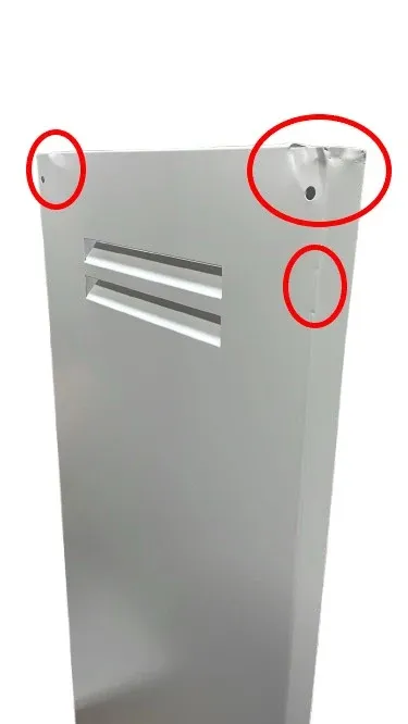 Copriscaldino Lamiera Zincata Universale Bianco 870x480x350