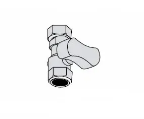 Vaillant Rubinetto dritto per allacciamento gas 009299