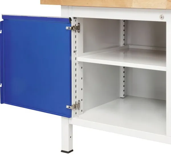 Banco da lavoro mobile RAU collezione 8000 1 cassetto 1 porta battente ripiano 1000x880x700 mm 05-8152A6-107B4S.11