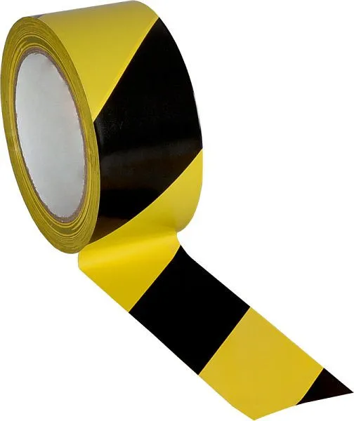 Nastro segnaletico per pavimenti Eichner saldo per incollaggio e marcatura per interni passabile buona presa giallo/nero 9...