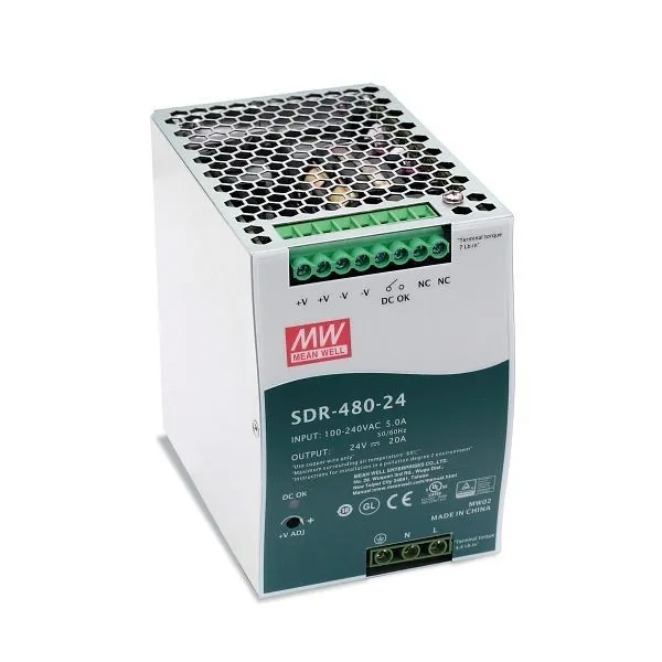 Alimentatore su guida DIN LED2WORK 480W 24V DC 210100-04