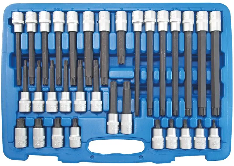 Bussole cacciavite SW acciaio 1/2" profilo RB M5-M14 32 pezzi 04422L