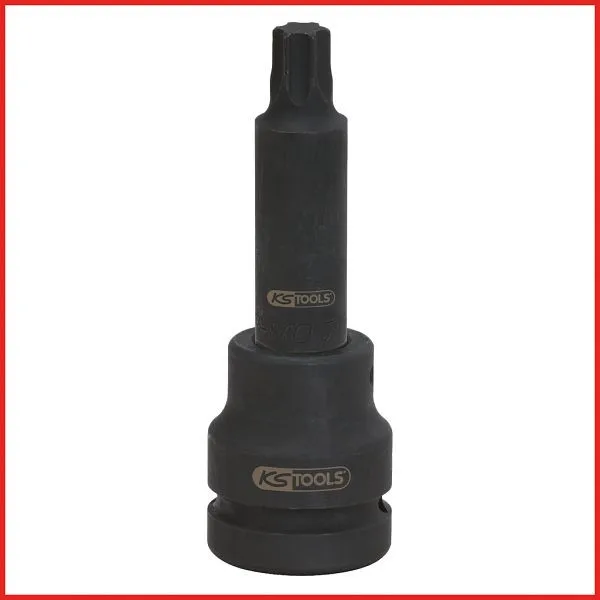 Inserto per punta percussione KS Tools per viti Torx E lunghezza 107 mm E18 450.0433