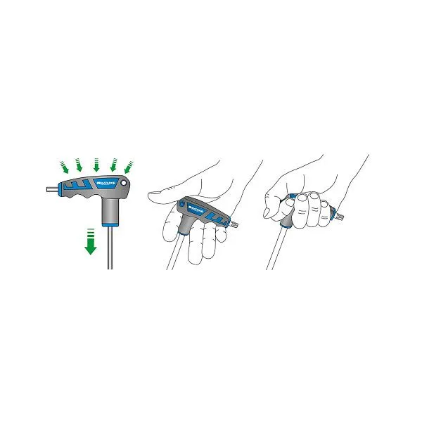 MATADOR set di cacciaviti offset 2K con impugnatura T esagono 2 - 10 mm 0445 9070