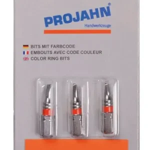 Projahn 1/4 "punta marcata L25 mm slot 4mm pacco da 3 1722-03