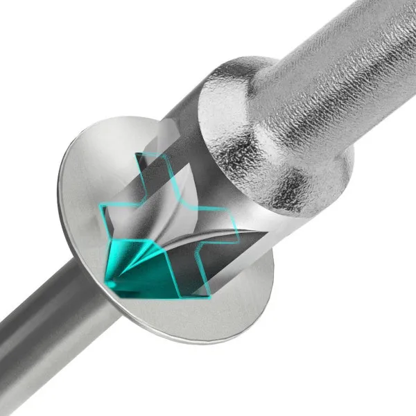 Punta Hazet esagono pieno 6.3 (1/4 pollice) profilo interno TORX® T15 numero di utensili: 3 misura cruciale: T15 2223N-T15/3