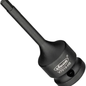 Punta per avvitatore percussione VIGOR cava quadrata 125 mm (1/2 pollice) profilo esagonale interno 5 mm V7019-H5