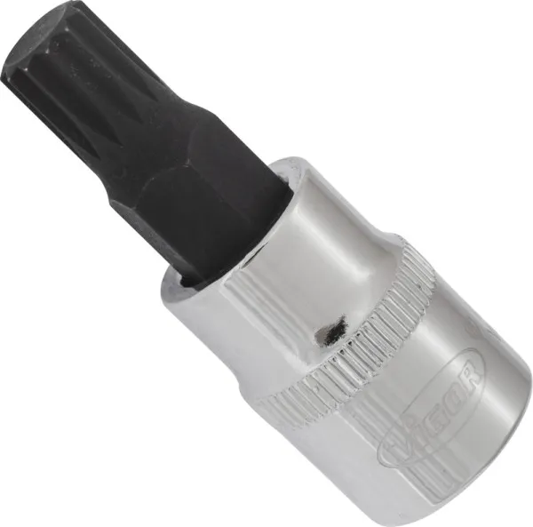 Punta per cacciavite VIGOR cava quadrata da 10 mm (3/8 pollici) profilo scanalato interno XZN M9 lunghezza: 48 mm per funz...