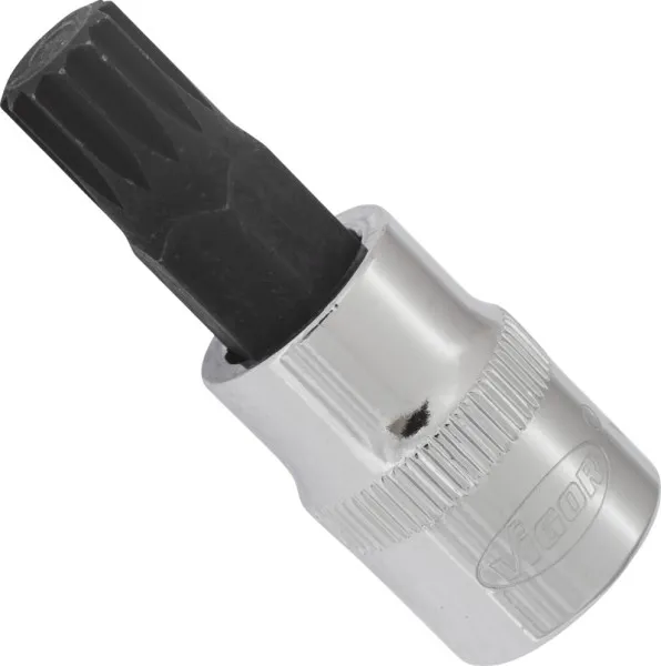 Punta per cacciavite VIGOR cava quadrata da 10 mm (3/8 pollici) profilo scanalato interno XZN M9 lunghezza: 48 mm per funz...