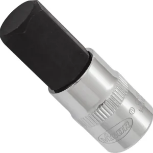 Punta per cacciavite VIGOR cava quadrata da 10 mm (3/8 pollici) profilo esagonale interno 14 mm lunghezza: 49 mm per funzi...