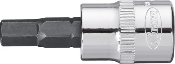Punta per cacciavite VIGOR cava quadrata da 10 mm (3/8 pollici) profilo esagonale interno 14 mm lunghezza: 49 mm per funzi...
