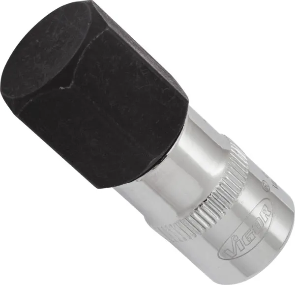 Punta per cacciavite VIGOR cava quadrata da 10 mm (3/8 pollici) profilo esagonale interno 19 mm V6140
