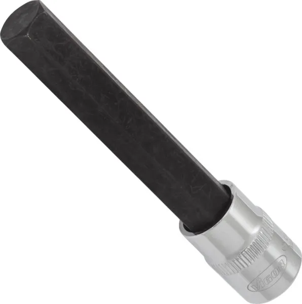 Punta per cacciavite VIGOR cava quadrata da 10 mm (3/8 pollici) profilo esagonale interno 12 mm lunghezza: 93 mm per funzi...