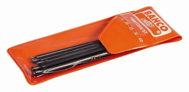 Set di cacciaviti offset Bahco 5 pezzi brunito testa sfera TX 1996 TORX / 5T