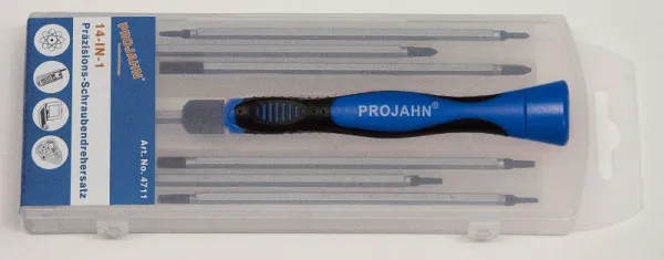 Set cacciaviti di precisione Projahn 8 pezzi doppia lama 4711
