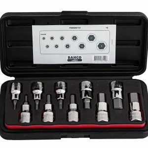 Set di punte per cacciavite Bahco 1/2 " 10 pezzi esagono pollici 7809Z / 10