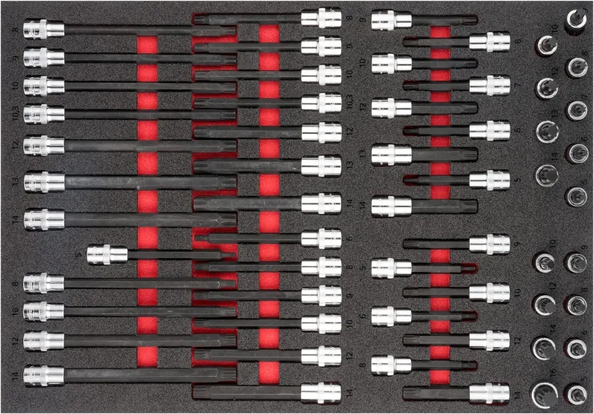 Set di punte per cacciavite VIGOR M5 - M16 numero di utensili: 58 V6810