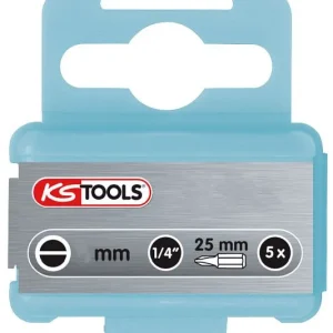 KS Tools Punta acciaio inossidabile da 1/4" taglio 25 mm 3 mm confezione da 5 910.2233