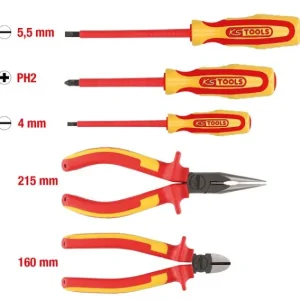 KS Tools Set di pinze e cacciaviti ERGOTORQUE VDE 5 pezzi variante 1 117.1170