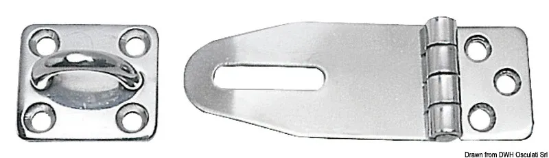 CERNIERA INOX RIBALTA 33X67 MM FERMA GAVONE 33X67-87MM