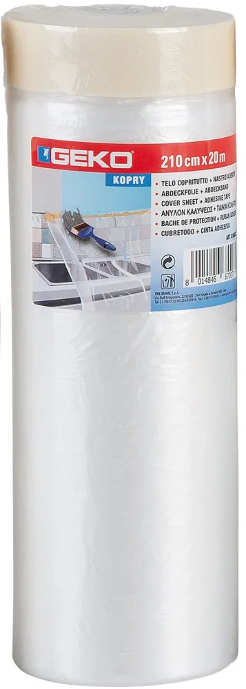 FILM PER MASCHERATURA + NASTRO ADESIVO CM.140 X 33 MT espositore 12 pezzi