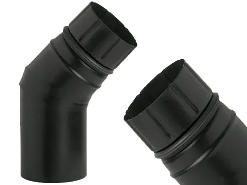 Gomiti 45° Ala Pellet Eco per stufe. Prezzo per Pezzo.