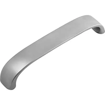 MANIGLIA PER MOBILI 'UN45' Int. 128 mm - Cromo opaco pz. 2. Prezzo per Pezzo.