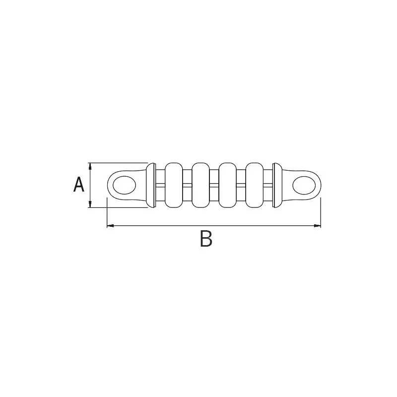 Molla Ormeggio Inox Ø Mm.12X470
