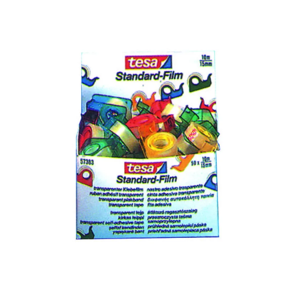 Nastro Adesivo Trasparente Chioccioline - mm.15x10mt. - 100 pz