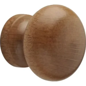 pomolo legno verniciato "101" ø 30 - noce chiaro