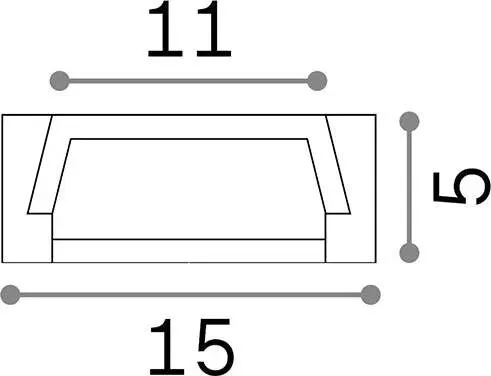 Profilo Slot Alluminio Cromo Sur D15X5 100Cm