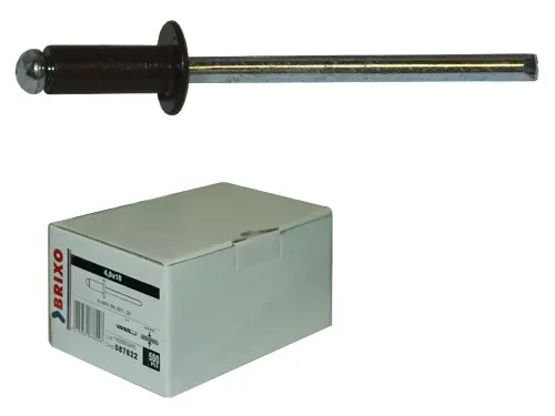 Rivetti Brixo Alluminio Testa di Moro scatola. Prezzo per Confezione.