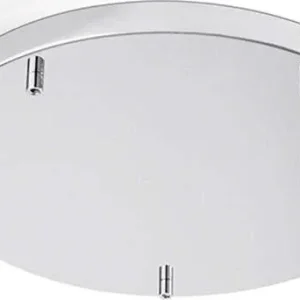 Rosone Multicato Metallo Cromo Spazzolato 5 Fori