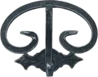 RSP - APPENDIABITO FERRO BATTUTO BRUNITO 125X95MM