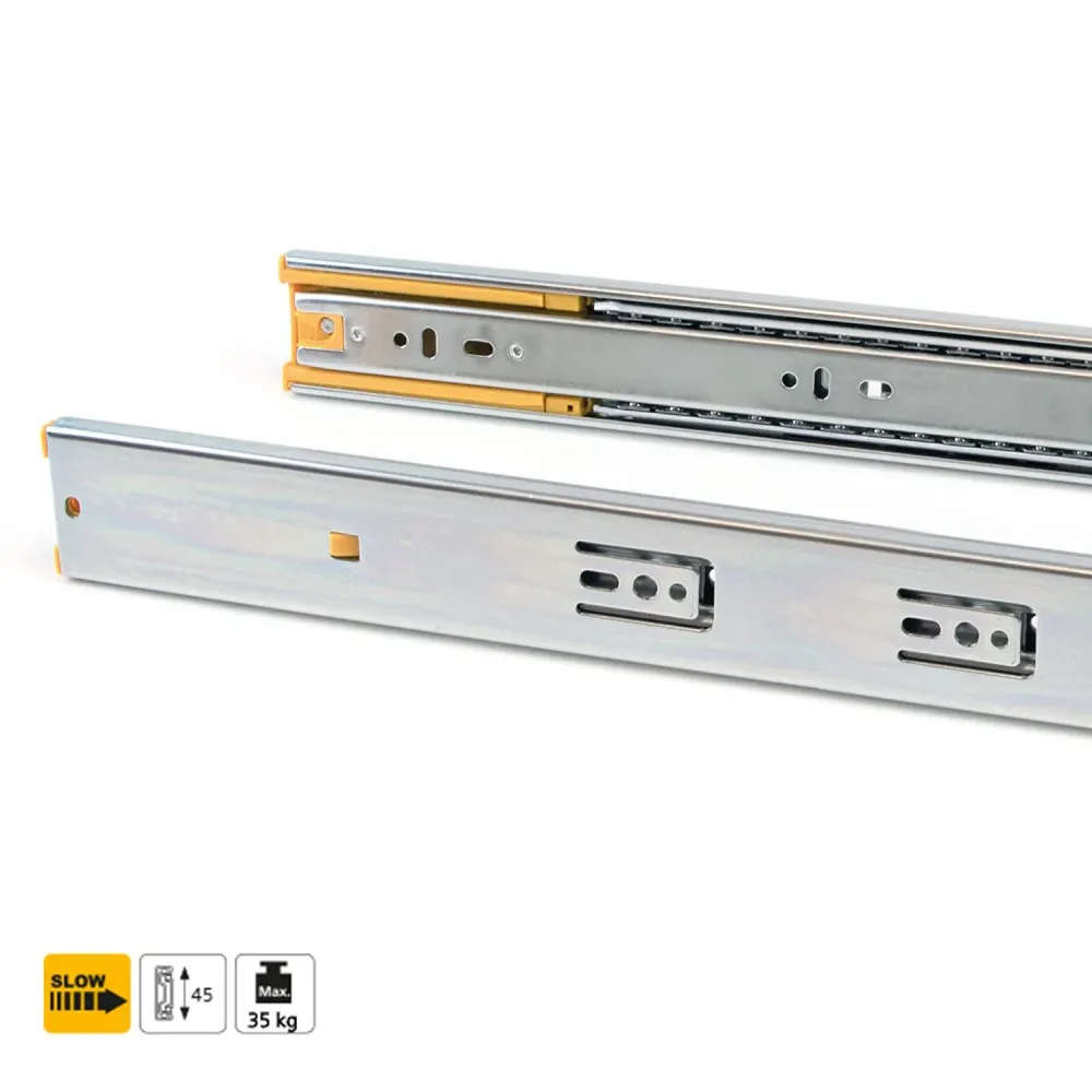 Set 5 Guide Sfera Per Cassetti 600mm