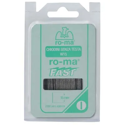 Spillo W Senza Testa Self Ro-Ma - W15 Cf=Pz 2.000 H.Mm 15 S.Mm 1X1,25- 1 Confezioni