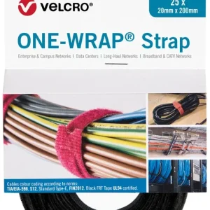 VELCRO®Brand ONE-WRAP® fascet. 20x200mm nero cf.25