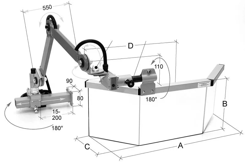 Dispositivo di protezione MACK per fresatrici 620 mm ZE-FS02-620
