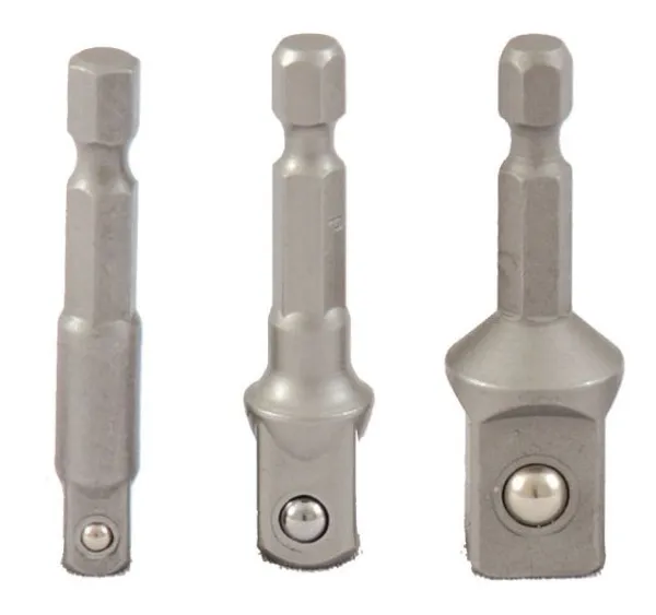 Projahn 1/4 "set adattatore bit 3 pezzi lunghezza 50 mm per prese 1/4" 3/8" 1/2" 2880