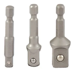 Projahn 1/4 "set adattatore bit 3 pezzi lunghezza 50 mm per prese 1/4" 3/8" 1/2" 2880