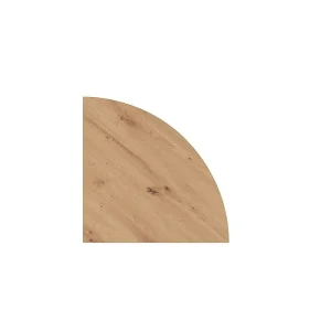 Quarto di cerchio Hammerbacher KP91 80 x 80 cm piastra: rovere nodato spessore 25 mm con sistema di foratura per piedini d...